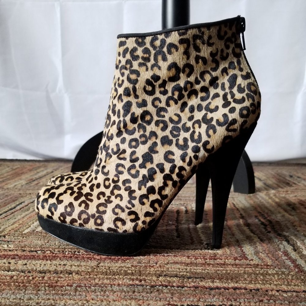 Aldo Leopard Print Booties